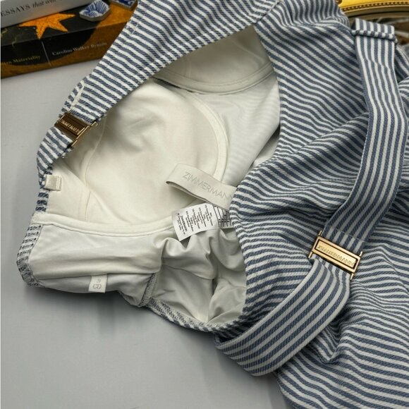 🆕 ZIMMERMANN 🧿 NWOT Chintz Stripe Underwire One Piece- Sz 3 US8 CUP SIZE C/D - Picture 14 of 16